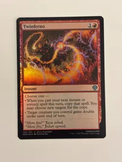 Twinferno Dominaria United Foil Magic the Gathering MTG - Image 1