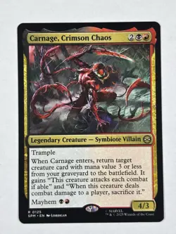 Carnage, Crimson Chaos Marvel Spider-Man MTG Magic The Gathering - Image 1