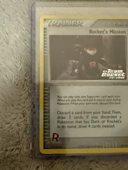 Rocket's Mission Reverse Holo 88/109 ex Team Rocket Returns 2004 NM Pokemon - Image 5