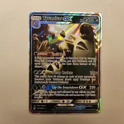 Pokemon TCG Tyranitar GX 121/214 Lost Thunder Ultra Rare Holo NM - Image 1