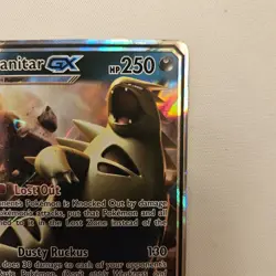 Pokemon TCG Tyranitar GX 121/214 Lost Thunder Ultra Rare Holo NM - Image 3