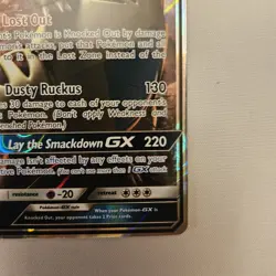 Pokemon TCG Tyranitar GX 121/214 Lost Thunder Ultra Rare Holo NM - Image 4