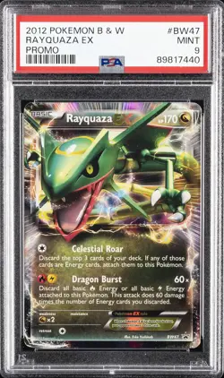 2012 POKEMON B&W PROMO #BW47 RAYQUAZA EX PSA 9 - Image 1