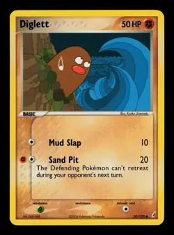 Diglett 50/100 - NM - Crystal Guardians, EX Pokemon - Image 1