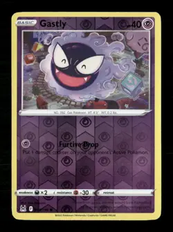 Gastly Reverse Holo Common SWSH11: Lost Origin 064/196 LP Pokemon LP - Image 1