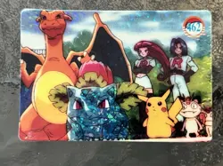 POKEMON POCKET MONSTERS VENDING PRISM STICKER 462 CHARIZARD PIKACHU JESSIE JAMES - Image 1