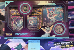 Pokemon Vaporeon VMAX Premium Collection Box Eevee Evolution Factory Sealed TCG - Image 1