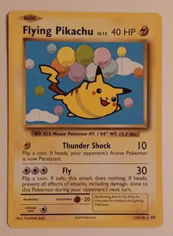 Flying Pikachu 110/108 Evolutions Regular Pokemon TCG - NM - Image 1