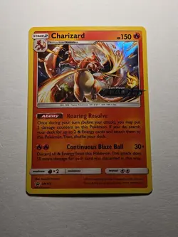 2019 Pokemon Sun Moon Black Star Promos Charizard Team Up Prerelease Holo #SM158 - Image 1