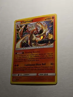 2019 Pokemon Sun Moon Black Star Promos Charizard Team Up Prerelease Holo #SM158 - Image 4
