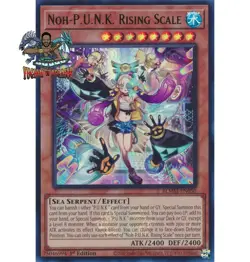 Yugioh! 1x Noh-P.U.N.K. Rising Scale BLMM-EN050 Emblazoned Ultra Rare 1st Ed NM - Image 1