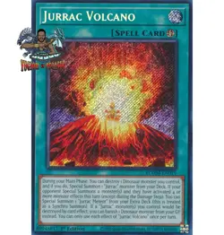 Yugioh! 1x Jurrac Volcano BLMM-EN019 Secret Rare 1st Ed NM - Image 1