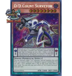 Yugioh! 1x D/D Count Surveyor BLMM-EN041 Secret Rare 1st Ed NM - Image 1