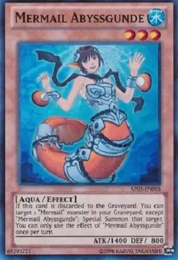 *** MERMAIL ABYSSGUNDE *** SUPER RARE (MINT/NM) AP03-EN005 YUGIOH! - Image 1