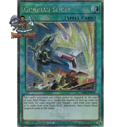 Yugioh! 1x Gordian Slicer ALIN-EN066 Quarter Century Secret Rare 1st Ed NM - Image 1
