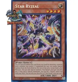 Yugioh! 1x Star Ryzeal ALIN-EN022 Secret Rare 1st Ed NM - Image 1
