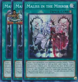 Yugioh! 3x Maliss in the Mirror ALIN-EN064 Super Rare 1st Ed NM - Image 1