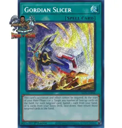 Yugioh! 1x Gordian Slicer ALIN-EN066 Secret Rare 1st Ed NM - Image 1