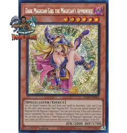 Yugioh 1x Dark Magician Girl the Magician's Apprentice ALIN-EN004 Secret Rare NM - Image 1