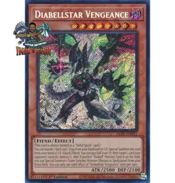 Yugioh! 1x Diabellstar Vengeance ALIN-EN011 Secret Rare 1st Ed NM - Image 1