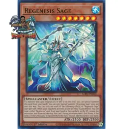 Yugioh! 1x Regenesis Sage ALIN-EN014 Ultra Rare 1st Ed NM - Image 1