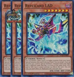 Yugioh! 3x Replicard LAD ALIN-EN087 Super Rare 1st Ed NM - Image 1