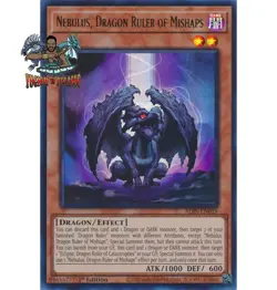 Yugioh! 1x Nebulus, Dragon Ruler of Mishaps ALIN-EN019 Ultra Rare 1st Ed NM - Image 1