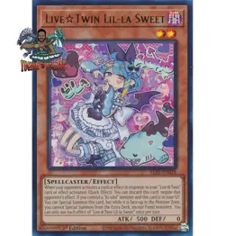 Yugioh! 1x Live☆Twin Lil-la Sweet ALIN-EN028 Ultra Rare 1st Ed NM - Image 1
