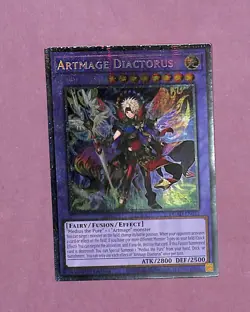 Yu-Gi-Oh! Artmage Diactorus 1st Edition Starlight Rare DUAD-EN032 NM-MT - Image 1