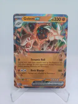 Pokemon Golem ex 076/165 Sv: Scarlet & Violet 151 Holo Near Mint TCG Card - Image 1