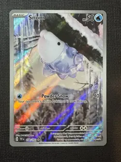 Pokemon TCG Snom Scarlet & Violet Temporal Forces 168/162 Card in NM Condition - Image 1