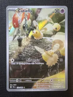 Pokemon TCG Cutiefly Illustration Rare Card 172/162 Temporal Forces NM Condition - Image 1