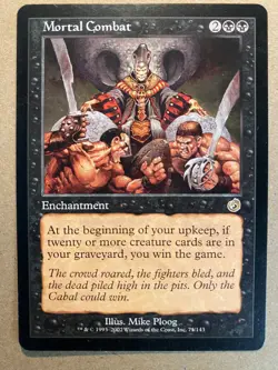 MTG 1x Mortal Combat Torment Legacy Magic the Gathering Card x1 NM - Image 1