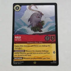 Maui 124/204 Disney Lorcana Azurite Sea Legendary Cold Foil Card NM - NUL - Image 1