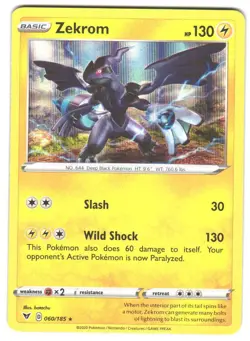 Pokemon Miscellaneous Cards & Products Zekrom (Cosmos Holo) #060/185 Promo - Image 1