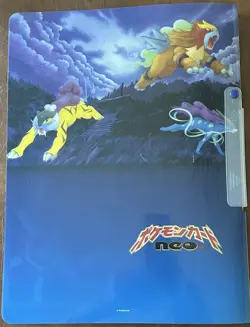 Vintage Pokemon Card Japanese Neo Genesis Premium File 3 Folder w/ 9 cards - Image 2