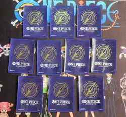 ONE PIECE TCG Official Card Sleeves Vol 2 Standard Blue Back, PACK OF 10 UNUSED - Image 1