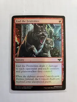 End the Festivities (Foil) - Innistrad Crimson Vow - LP - MTG Magic - Common - Image 1