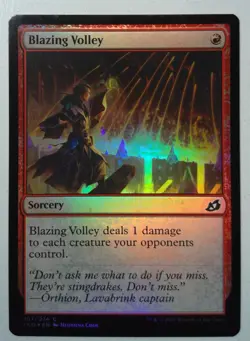 Blazing Volley *FOIL Common* Magic MtG x1 Ikoria - Image 1