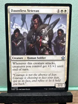 MTG TCG: Dauntless Veteran 8, Foundations - Image 1