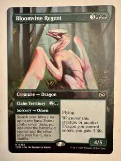 MTG - Bloomvine Regent - Borderless - TDM 0381 - Tarkir Dragonstorm - Rare - Image 1