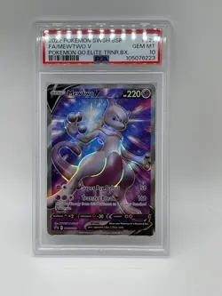 Pokemon Mewtwo V PSA 10 GEM MINT SWSH229 Pokemon Go Elite Trainer Box Promo 229 - Image 3