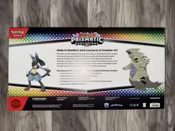 Pokemon TCG Prismatic Evolutions Lucario Ex + Tyranitar Ex Premium Collection - Image 2