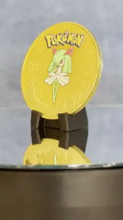 KIRLIA Gold Coin - Pokemon Coin 18K Gold Plated - Exclusive Rare Design - Image 2