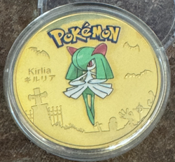 KIRLIA Gold Coin - Pokemon Coin 18K Gold Plated - Exclusive Rare Design - Image 4