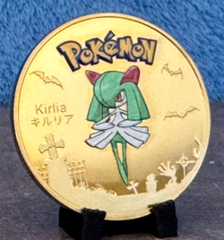 KIRLIA Gold Coin - Pokemon Coin 18K Gold Plated - Exclusive Rare Design - Image 5