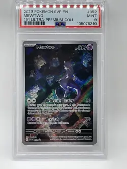 Mewtwo 052 PSA 9 Mint Pokemon 151 Ultra Premium Collection Promo 2023 SVP EN - Image 1