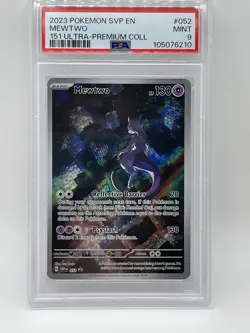 Mewtwo 052 PSA 9 Mint Pokemon 151 Ultra Premium Collection Promo 2023 SVP EN - Image 2