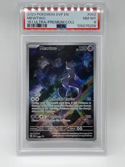 Mewtwo 052 PSA 8 NM-Mint Pokemon 151 Ultra Premium Collection Promo 2023 SVP EN - Image 2