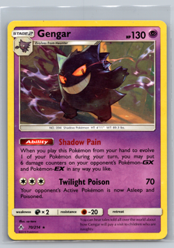 Gengar 70/214 Sm-Unbroken Bonds Regular Rare Pokemon TCG MP - Image 1